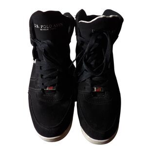 U.S. POLO ASSN. SHOES MEN BLACK‎ SYNTHETIC SUEDE 10.5
